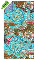 SooBluu Reishanddoek en Strandlaken XL TURTLE 100 x 190 cm
