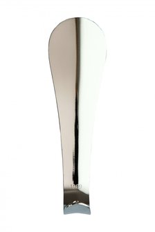 Schoenlepel Nikkel met haak 15cm.