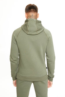 Sweater 11 Degrees Full Zip Hoodie Heren Kaki