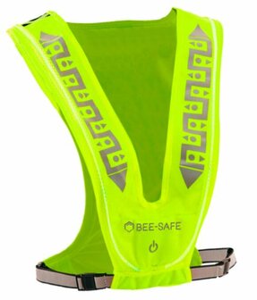 Bee Safe Led Vest USB Lime