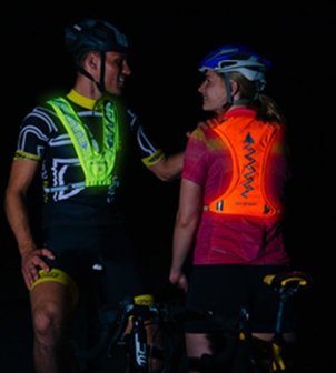 Bee Safe Led Vest USB Oranje