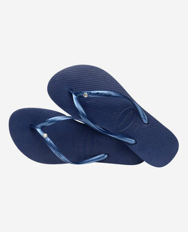 Havaianas Ladies Slim Crystal SW II Navy Blue