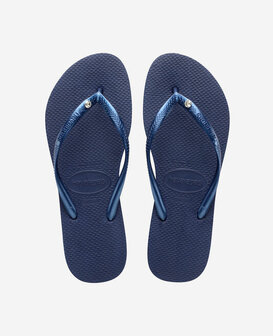 Havaianas Ladies Slim Crystal SW II Navy Blue