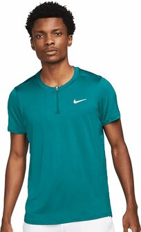 Nike Court Dri-FIT Advantage Shirt Blauw