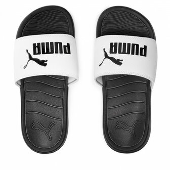 Puma Popcat 20 badslippers Zwart/Witte band