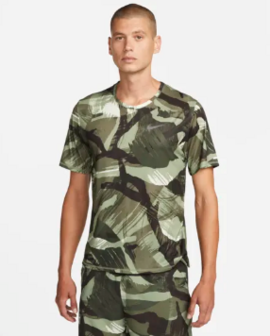 Nike Dry Fit Shirt Camo groen