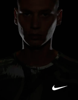 Nike Dry Fit Shirt Camo groen