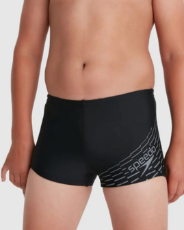 Speedo Boys&#039; Medley Logo Aquashort Black/Grey