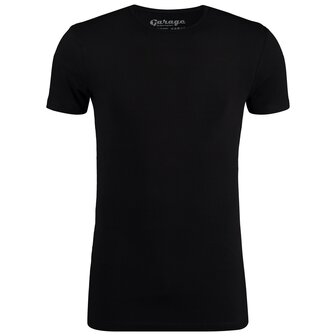 Garage BODYFIT T-shirt O-Neck - ZWART