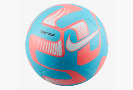Nike Pitch Soccer Bal Baltic Blue/Hot Punch/Wit