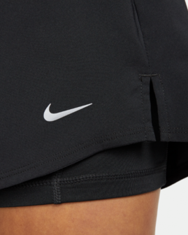 Nike Dri-Fit One 2-in-1 Short Dames Zwart