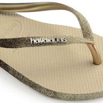Havaianas Ladies Slim Sparkle II Sand Grey