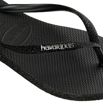 Havaianas Ladies Slim Sparkle II Black