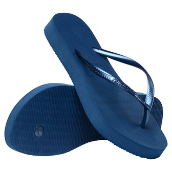 Havaianas Slim Flatform Azul Comfy