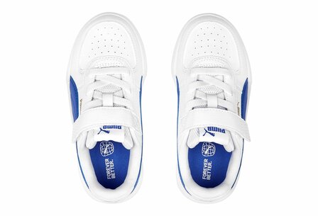Puma Caven Junior Wit Royalblue