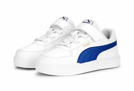 Puma Caven Junior Wit Royalblue