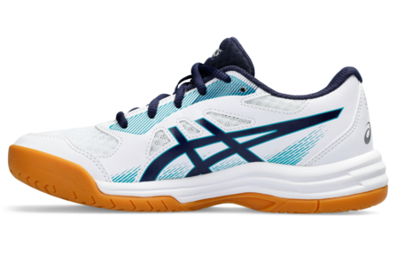 Asics Upcourt 5 Indoorschoenen Kids Wit/Oranje