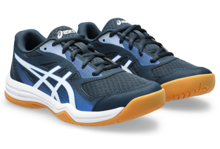 Asics Upcourt 5 Indoorschoenen Kids French Blauw/Wit