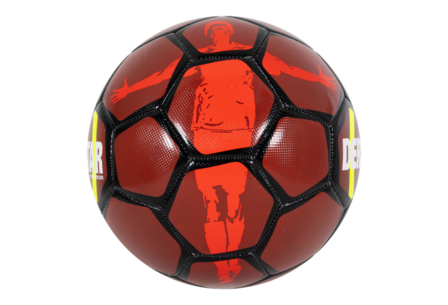 Derbystar Street Soccer Ball Rood/Neon Geel