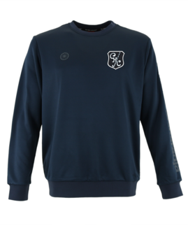 Gooische Mumbai Mannen Sweater Navy-Wit