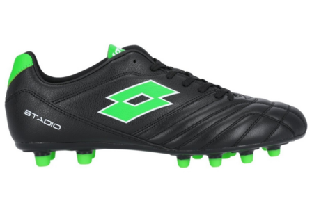 Lotto Stadio 300 III FG All Black-Spring Green