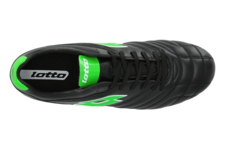 Lotto Stadio 300 III FG All Black-Spring Green