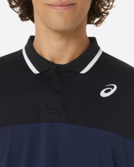 Asics Men Court Polo Shirt Midnight/Performance Black