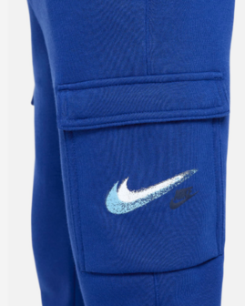 Nike Swoosh fleece Cargo Pant Blue