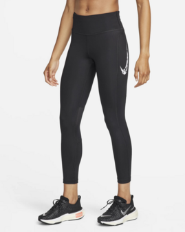 Nike Swoosh Fast Women Tight Black