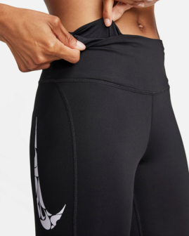 Nike Swoosh Fast Women Tight - FN3268-010 - Black