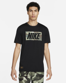 Nike Dri-Fit Men&#039;s Fitness T-shirt Zwart