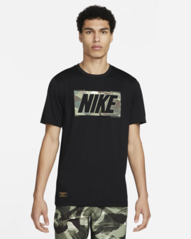 Nike Dri-Fit Men&#039;s Fitness T-shirt - FQ3885-010 - Zwart