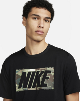 Nike Dri-Fit Men&#039;s Fitness T-shirt - FQ3885-010 - Zwart