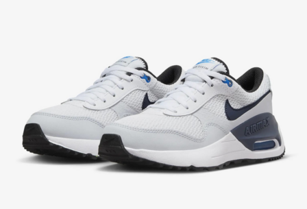 Nike Air Max System Kids GS - DQ0284-112 - White/Thunder Blue