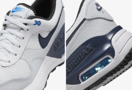 Nike Air Max System Kids GS - DQ0284-112 - White/Thunder Blue