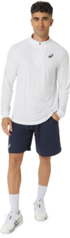 Asics Men Court 1/2-zip Top - Wit