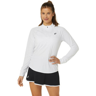 Asics Women Court 1/2-zip Top - Wit