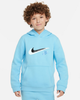 Nike Boys NSW SI Fleece Hoodie - Aquarius Blue