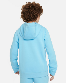 Nike Boys NSW SI Fleece Hoodie - FZ4712-407 - Aquarius Blue