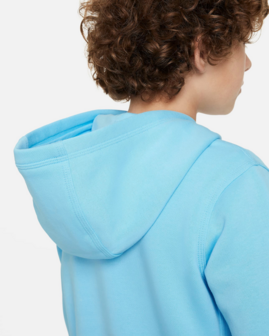 Nike Boys NSW SI Fleece Hoodie - FZ4712-407 - Aquarius Blue
