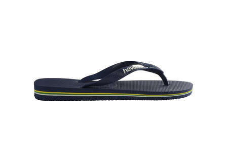 Havaianas Brasil Logo Navy Blue