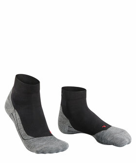 Falke RU4 Short Dames Sokken ZWART