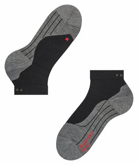 Falke RU4 Short Dames Sokken ZWART