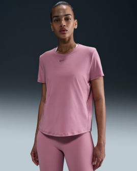 NIKE One Classic Women&#039;s Dri-Fit T-SHIRT - FN2798-699 -Pink/Black
