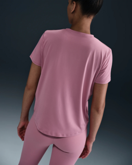 NIKE One Classic Women&#039;s Dri-Fit T-SHIRT - FN2798-699 -Pink/Black