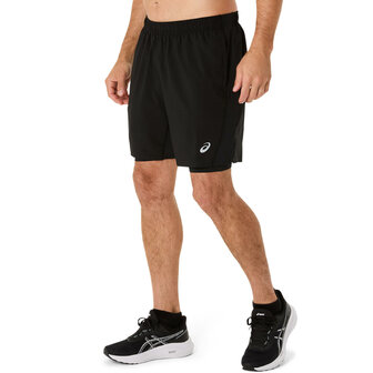 Asics Court Men 2N1 7IN Short - 2011D215-001 - Black