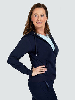 Silvermedal (101114-Navy) Hoodie vest dames Premium 