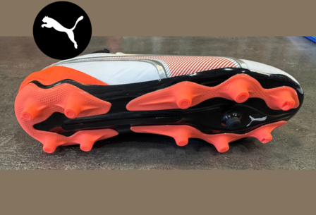 Puma KING MATCH FG/AG Jr (108837-01) Wit-Zwart-Rood