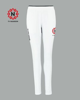 TV Naarden Dames Trainingsbroek Wit met clublogo