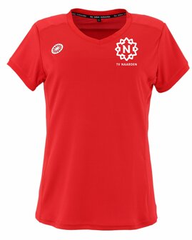 TV Naarden Meisjes Shirt Rood met clublogo